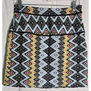 LOFT Multicolor Aztec Mini Skirt - Women's Sz‎ 2P NWOT